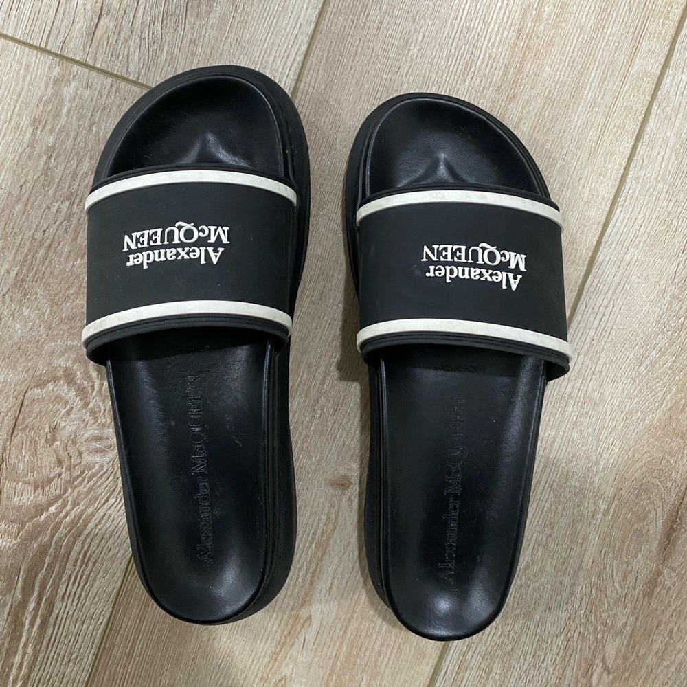 Alexander McQueen Pool Slide Sandals